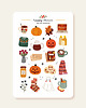 naklejki i wlepy Cozy Halloween - arkusz papierowych naklejek A6