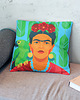 poduszki z grafiką Kolorowa poduszka dekoracyjna - Frida Kahlo