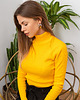 swetry damskie  Sweter z golfem żółty
