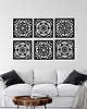 dekoracje - na ścianę 3D DEKORACYJNY PANELE AŻUROWE, ZESTAW 6 DEKORÓW, AZULEJOS, DEKORACJA ŚCIENNA,