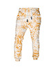 spodnie dresowe damskie DR.CROW Spodnie Fullprint Peonies Orange
