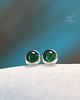 kolczyki srebrne Kolczyki srebrne Aventurine Stud Earrings