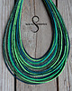 naszyjniki - inne LIMITED EDITION masajka "Green Mosaics"