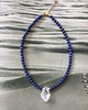 chokery Naszyjnik z wisiorem ROOTS lapis lazuli, prasiolit