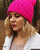 czapki damskie Czapka zimowa NEONOWY RÓŻ