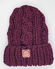 czapki damskie CZAPA HANDMADE bordowa