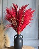 dodatki - różne Elegancka boho kompozycja do wazonu - bordowo-złota