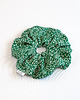 gumki do włosów Big scrunchie FLOWER VISCOSE