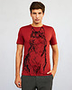 t-shirty męskie Siberian Husky Dog Men's T-shirt marsala