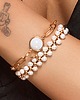 bransoletki z kamieni naturalnych Bransoletka potrójna Classy Pearls