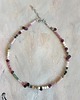 chokery Naszyjnik choker BOHO ART granat, turmalin, kwarc różowy