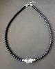 chokery Naszyjnik choker ROOTS czarny turmalin, kryształ górski, jaspis dalmatyński