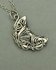 wisiory Wisiorek księżyc kryształ górski wire wrapping