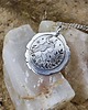srebrne naszyjniki Znak zodiaku BYK - moneta na szczęście