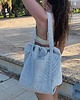 torby na ramię Torba SummerBag SAND-duża jasnobeżowa torba sztruksowa