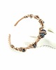 bransoletki wire wrapping Ozdobna bransoleta mankietowa  z turmalinem