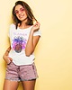 t-shirt damskie Koszulka  oversize z nadrukiem Summer pineapple