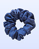 gumki do włosów Scrunchie MIDI chabrowa we wzory