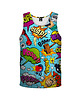 t-shirty dla dziewczynki Bokserka Top Girl DR.CROW Komiks Blue
