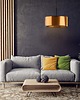 lampy wiszące Miedziana lampa wisząca SINTRA MIRROR z abażurem 50 cm