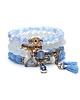 bransoletki z kamieni naturalnych Ice blue and white /27.04.2023/ -  set zestaw bransoletek