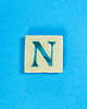 magnesy Ceramiczny magnes, niebieska literka N