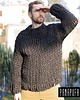 swetry męskie Sweter na grubych drutach 100% wełna