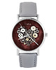 zegarki damskie Zegarek - Steampunk Heart - skóra, szary