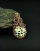 wisiory Jaspis dalmatyński wisiorek wire wrapping