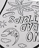 t-shirt damskie Biały T-shirt z eko bawełny No Bad Trips