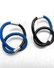 kolczyki wire wrapping Rubber soul - dwukolorowe