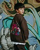 bluzy dla chłopców Bluza oversize Teddyland czekoladowa