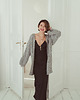 kardigany damskie Kardigan kimono, szary
