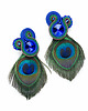 kolczyki soutache Peacock Eye-kolczyki soutache