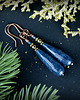 kolczyki wire wrapping Kolczyki z jadeitem
