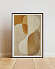 plakaty Plakat - Abstract beige shapes 1