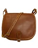 torby na ramię Skórzana torba damska listonoszka vintage  (skóra juchtowa) Brązowa