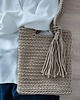torby na ramię Torba szydełkowa na ramię ze sznurka 25cmx30cm