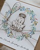 kartki scrapbooking Oryginalna kartka na chrzest z kopertą