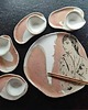 patery i talerze Ceramiczny zestaw do Sushi 4 osoby