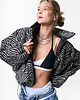 kurtki damskie Kurtka bomber leopard heavy jacket