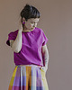 t-shirt damskie Malinowy T-shirt Kimonowy