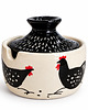 cukiernice Ręcznie robiona cukiernica ceramiczna z pokrywką