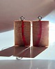 kolczyki drewniane Drewniane kolczyki prostokąty