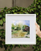 obrazy WYPRZEDAŻ OBRAZÓW! Akwarela Trondheim Norwegia oryginalny obraz A5 21x15 cm