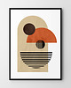 plakaty Plakat Beżowa geometria v2