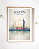 plakaty Wielka Brytania, Londyn - Plakat podróżnika, miasta świata, Travel poster