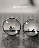 wisiory Star Girl Classic-Rower,Bocian, kolczyki wkręty