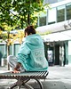 bluza z kapturem damska Bluza Champion Long MINT EPIC