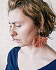 kolczyki chwosty Kolczyki chwosty plotki - rude plecione boho